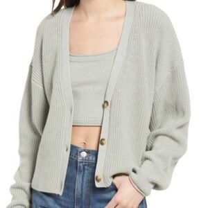 Reformation Elke Organic Cotton Cardigan
